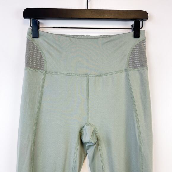 Free People Movement Size S High Rise 26” Mint Green Gray Leggings - Picture 3 of 9